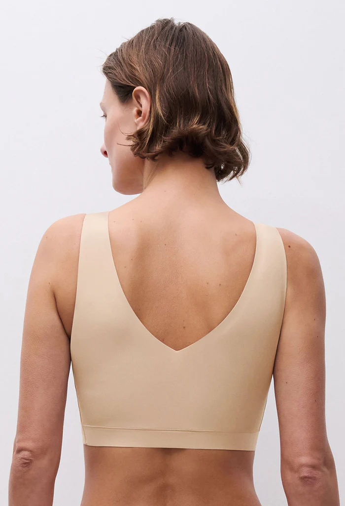 Padded V-Neck - Nude - Image 4