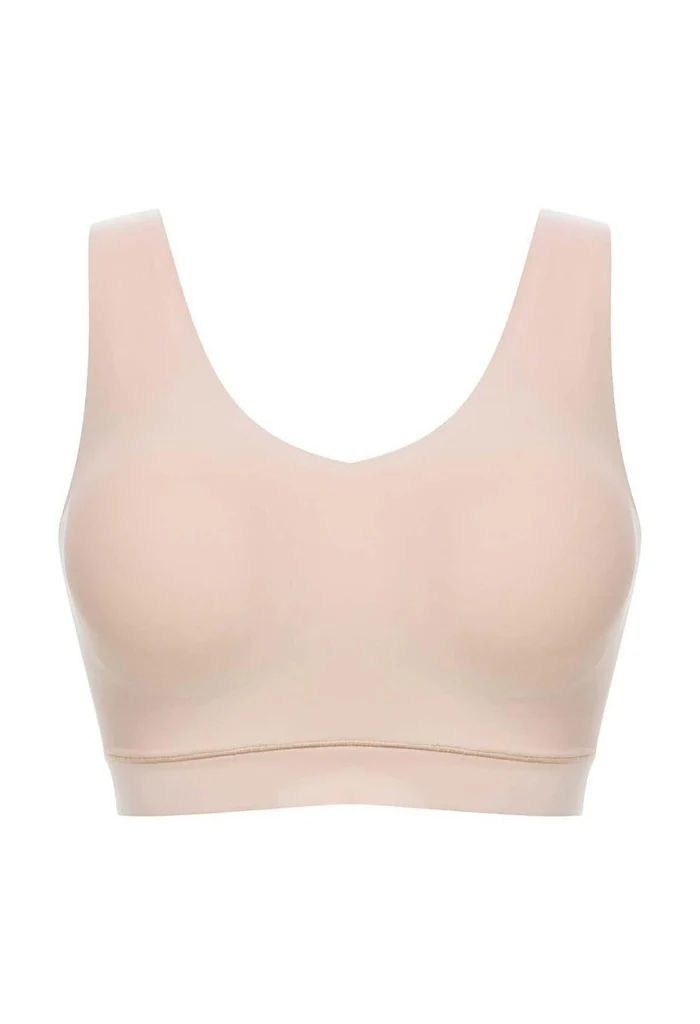Padded V-Neck - Nude - Image 6