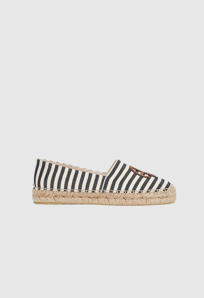 Paloma Espadrilles - Black And Natural Stripe - Image 5
