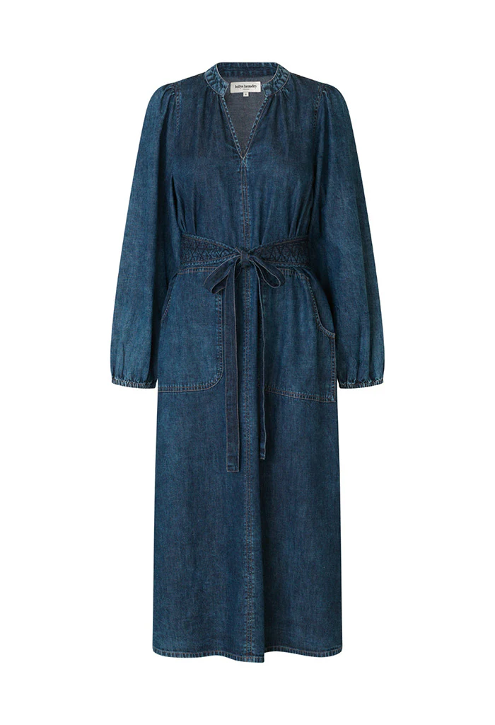 Paris Midi Dress - Blue