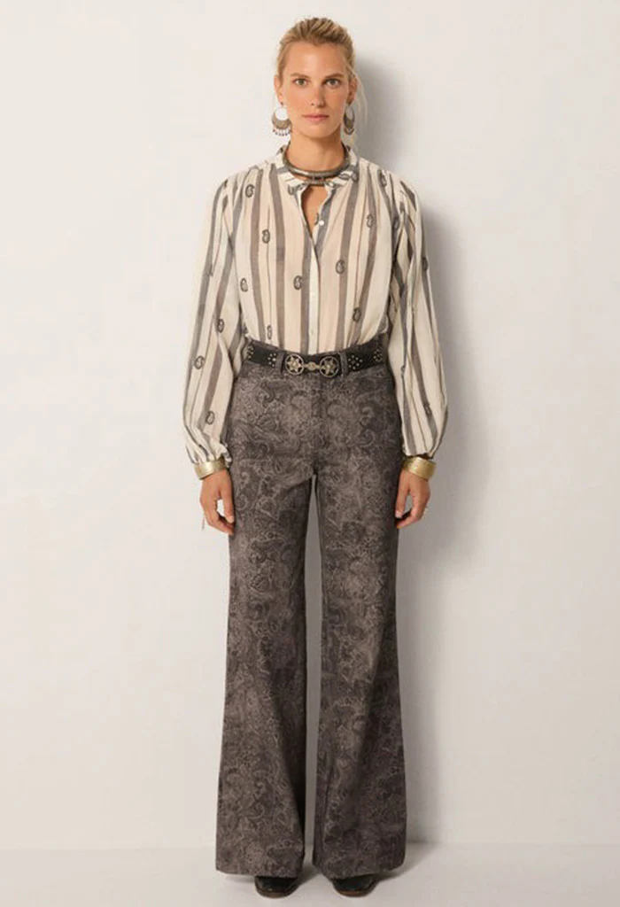Perla Blouse - Ivory Paisley - Image 6