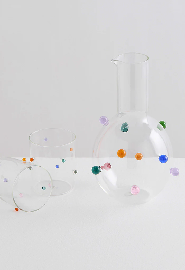 Pomponette Carafe - Clear/ Multi - Image 2