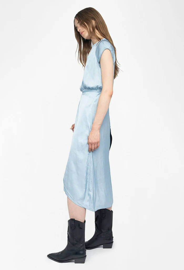 Randall Satin Dress - Cloud - Image 5