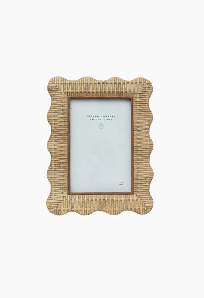 Rattan Wavy Photo Frame - 4x6 - Image 3