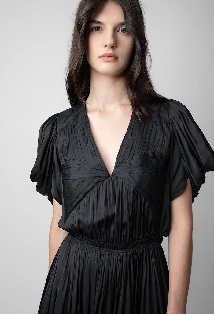 Reina Satin Dress - Image 4