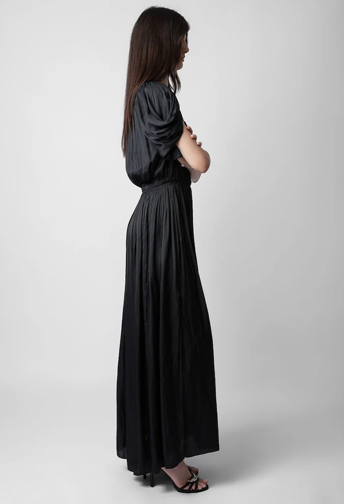 Reina Satin Dress - Image 5