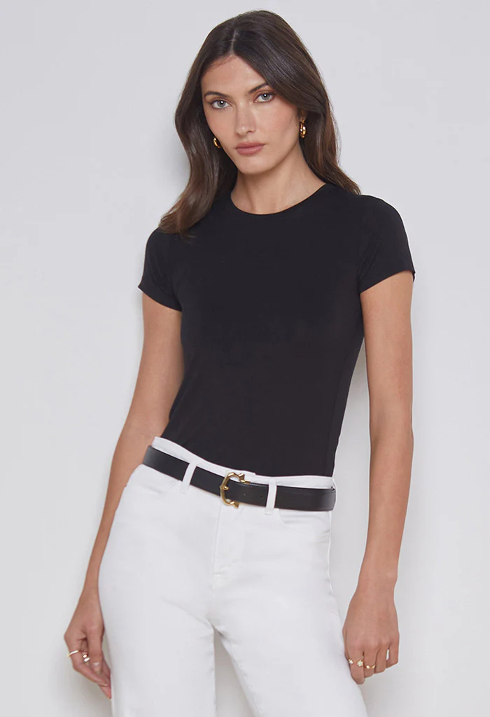 Ressi Fitted Tee - Black - Image 2