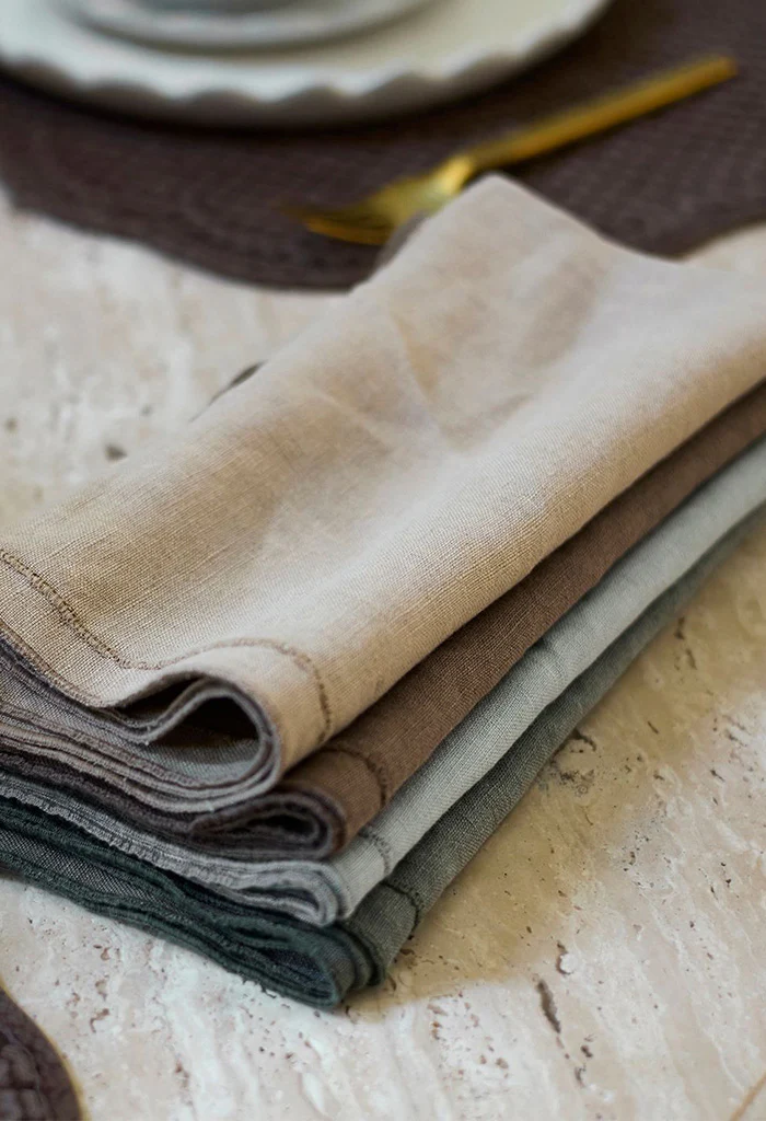 Riley Napkin - Brown - Image 3