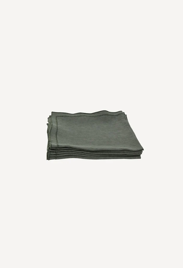 Riley Napkin - Olive - Image 3