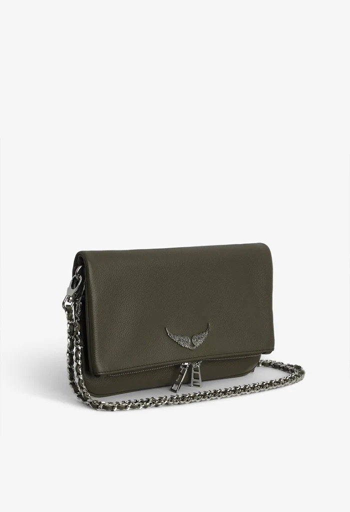 Rock Grained Leather Bag - Record - Image 4