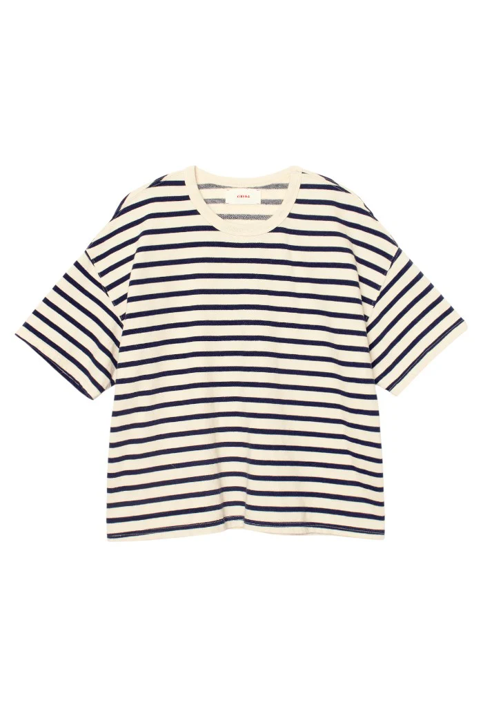 Romeo Tee - Natural Stripe
