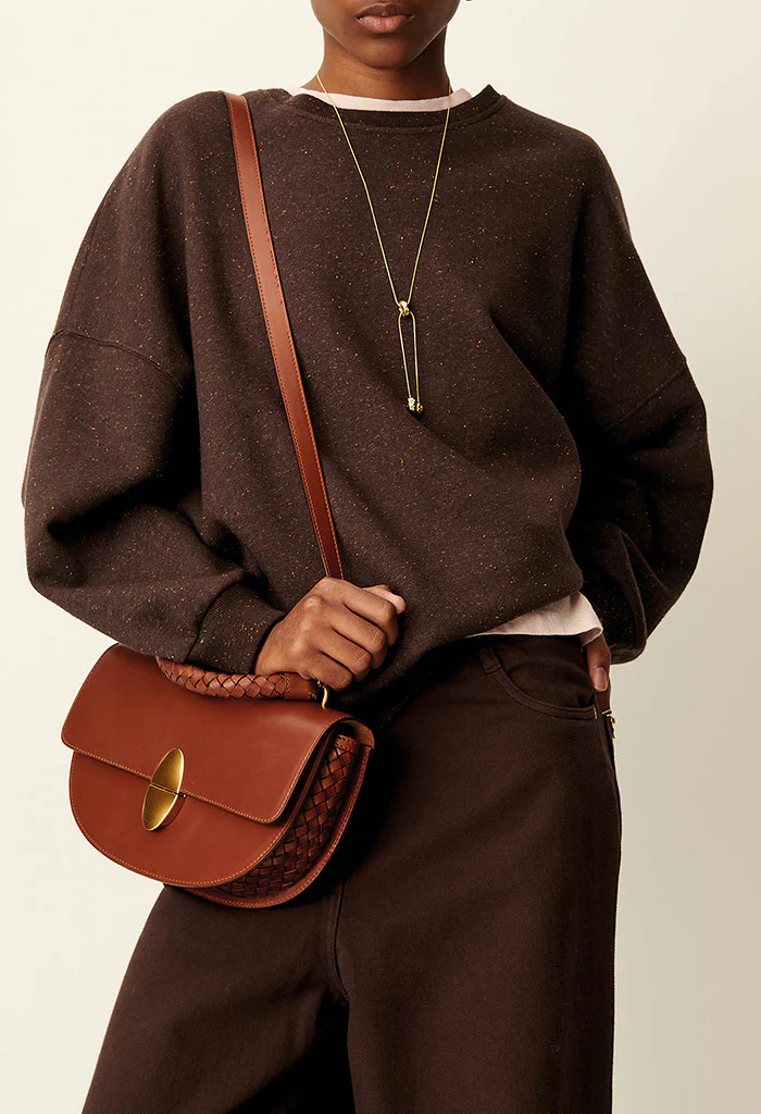 Round Tesoro Bag - Cognac Leather - Image 2