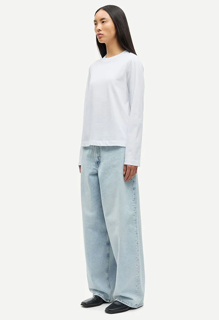 Sacamino LS T-Shirt - White - Image 5