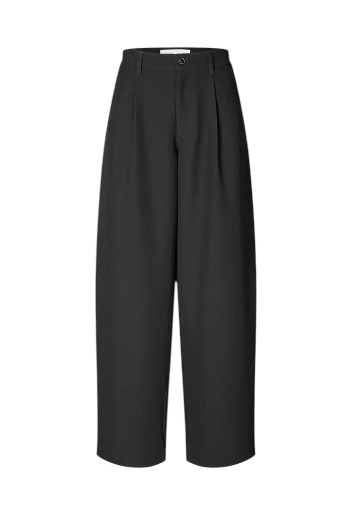 Saharper Pleat Trousers - Black
