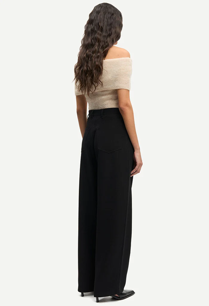 Saharper Pleat Trousers - Black - Image 6