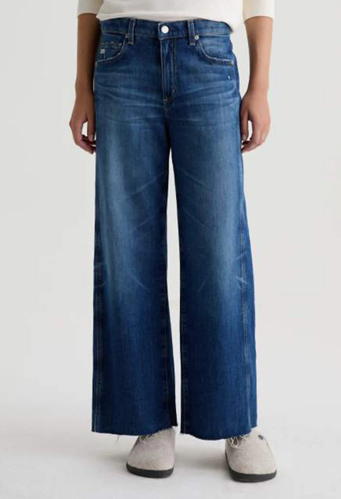 Saige Wide Leg Crop Jean - Watermist - Image 3