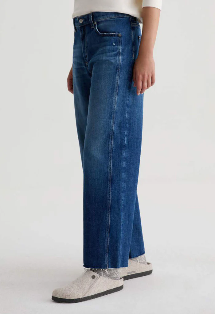 Saige Wide Leg Crop Jean - Watermist - Image 5