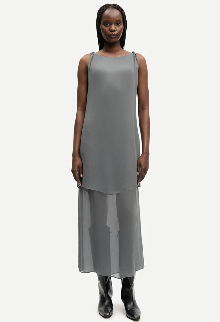 Samika Dress - Gunmetal - Image 2