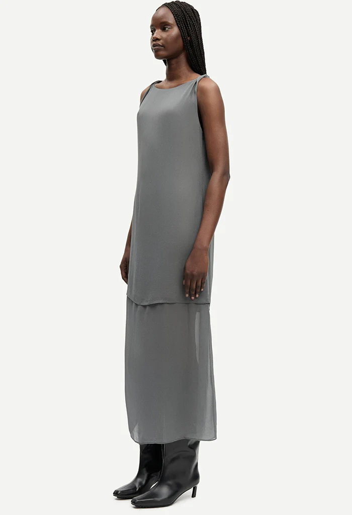 Samika Dress - Gunmetal - Image 4