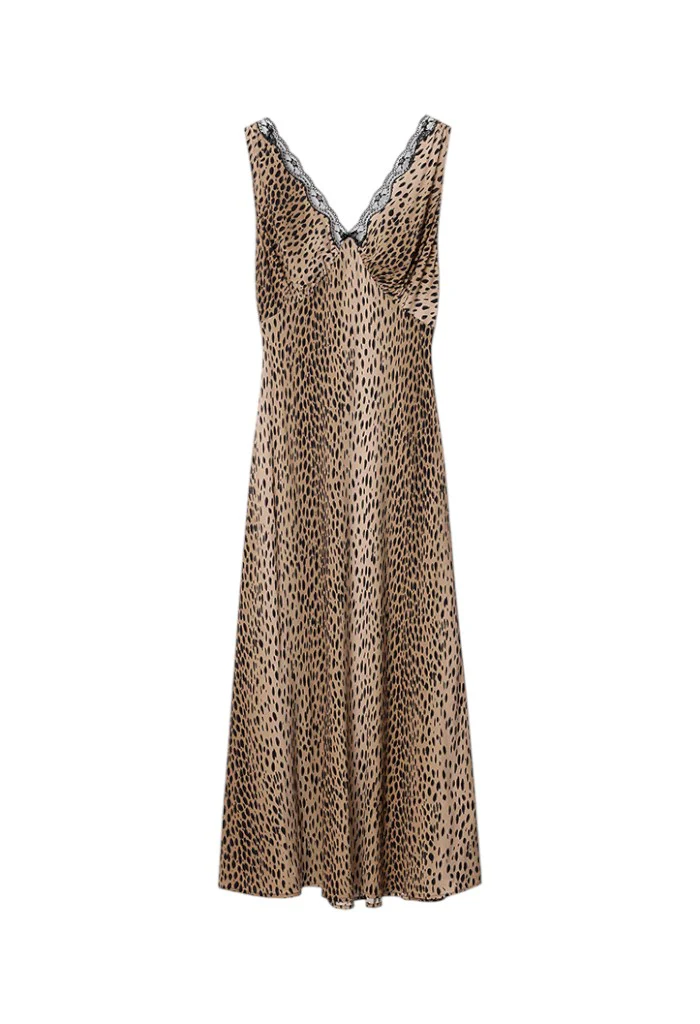 Sandrine Dress - Antelope Spot Black