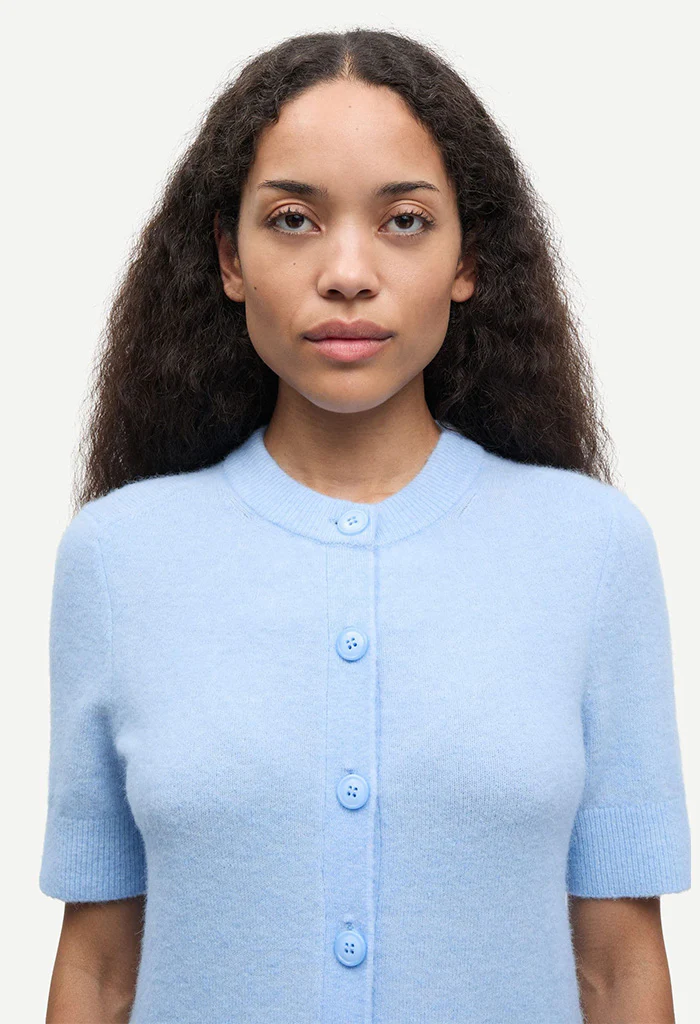 Sanoura SS Cardigan - Cashmere Blue - Image 3