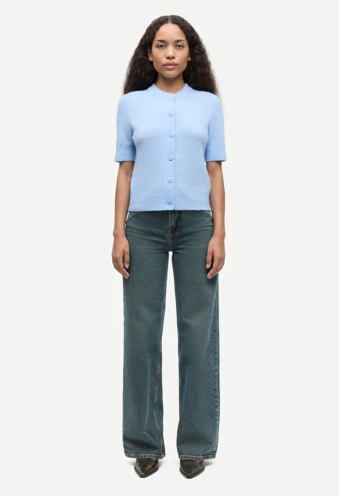 Sanoura SS Cardigan - Cashmere Blue - Image 4