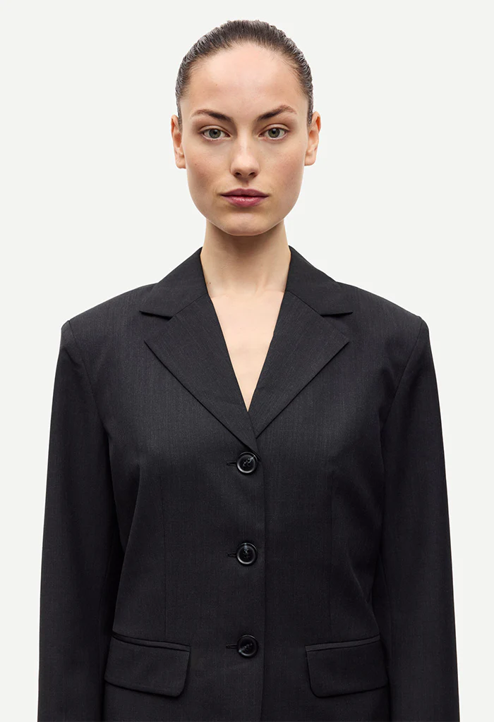 Satove Blazer - Black Melange - Image 3