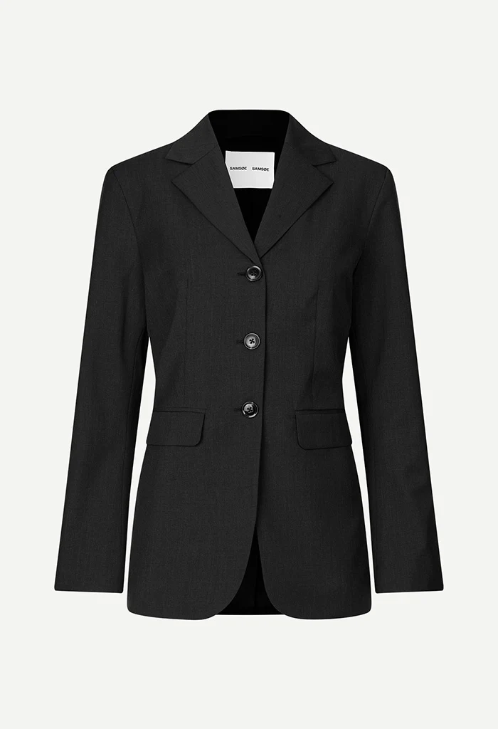 Satove Blazer - Black Melange - Image 6