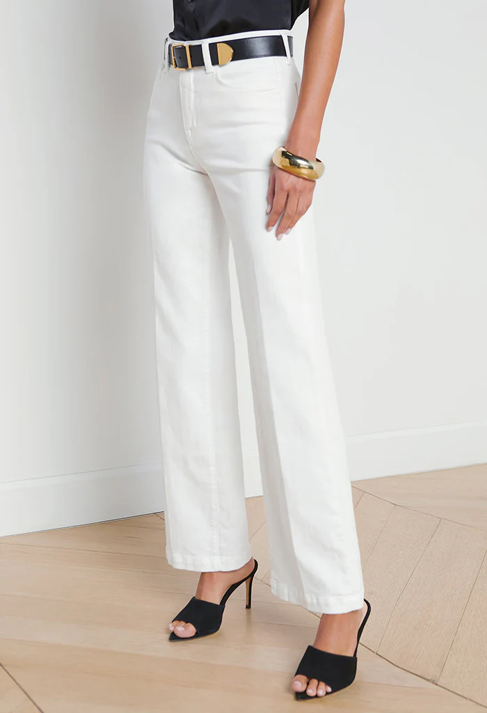 Scottie Wide-Leg Jean - Blanc - Image 4