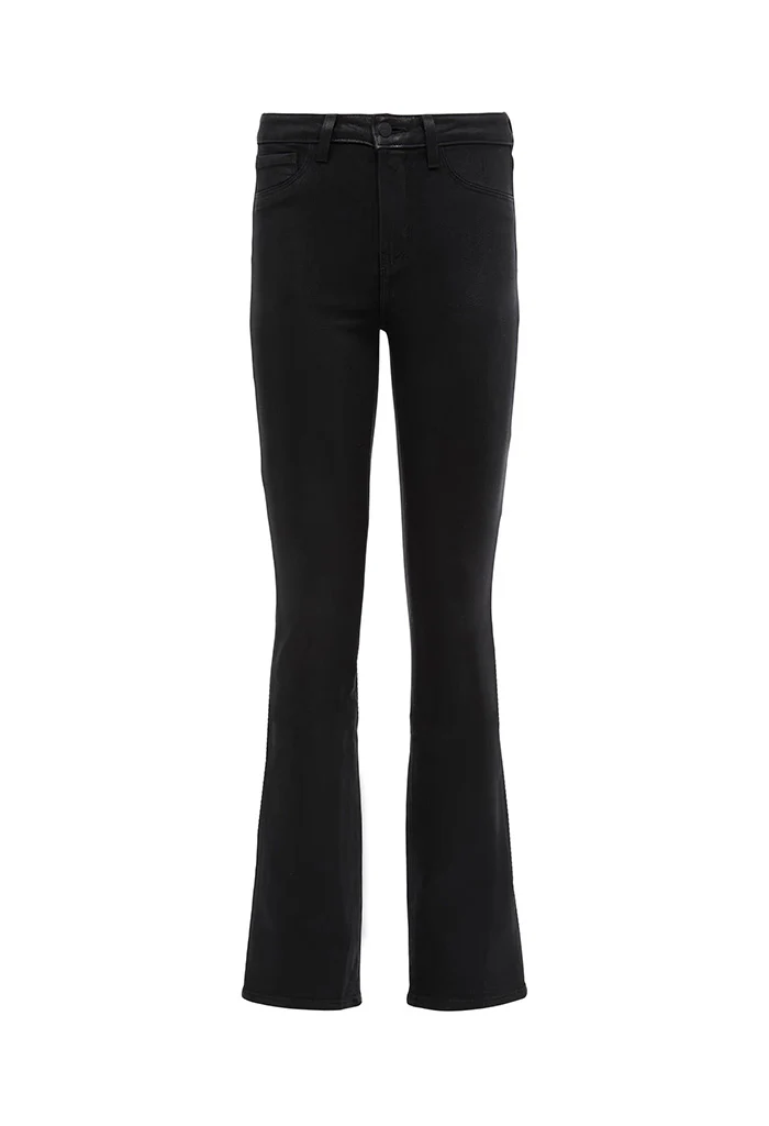 Selma Coated Bootcut Jean - Coated Noir