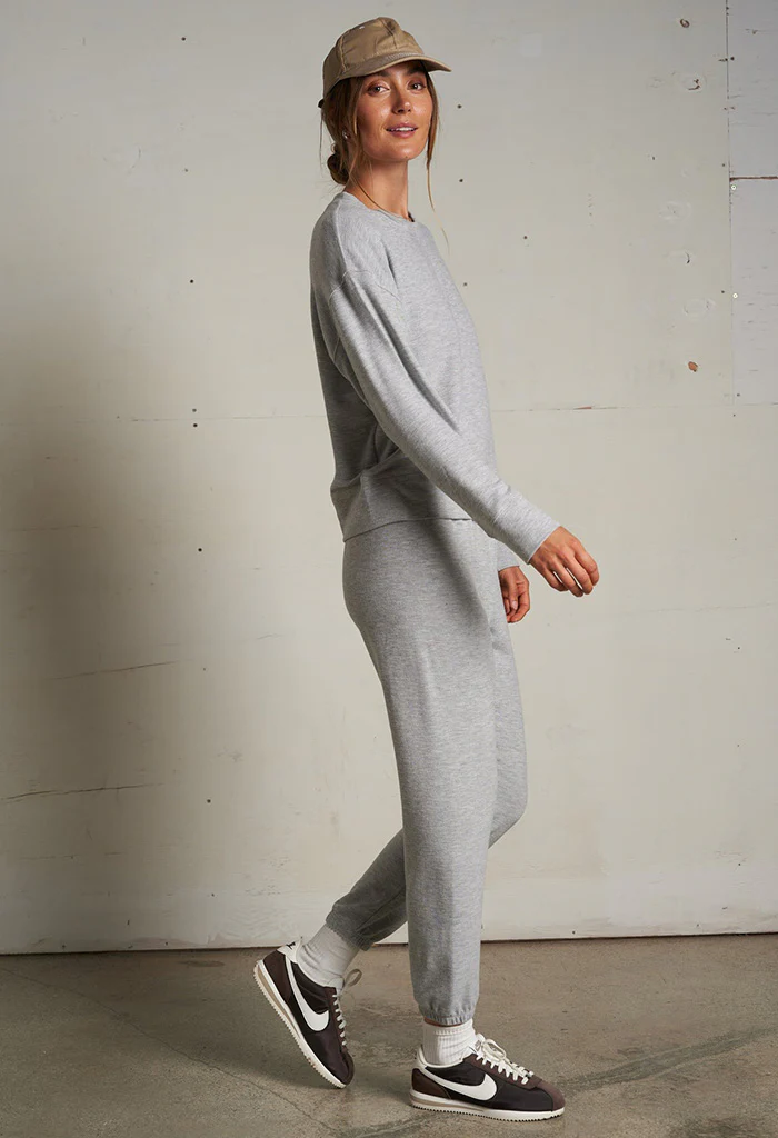 Selma Sweatshirt - Heather Grey - Image 4
