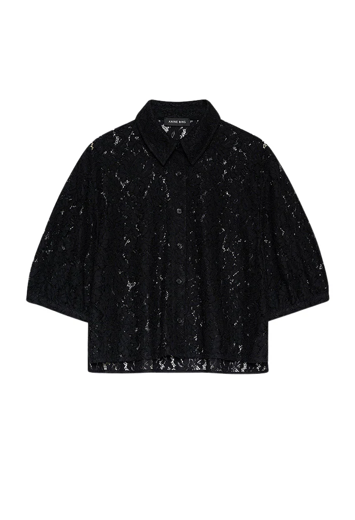 Shayna Top - Black Lace