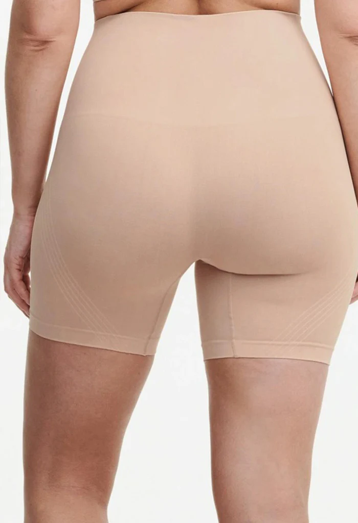 Smooth Comfort Shapewear Biker Shorts - Clay Nude - Image 3