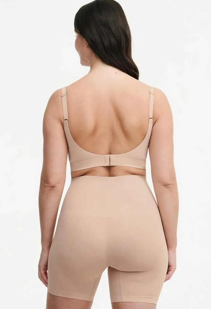 Smooth Comfort Shapewear Biker Shorts - Clay Nude - Image 6