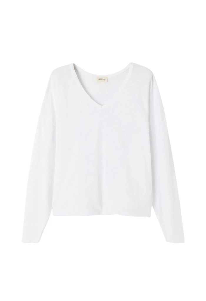 Sonoma Long Sleeve V-Neck T-shirt - White