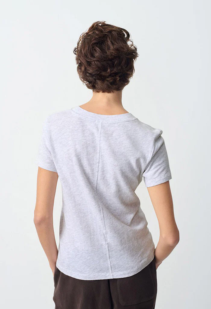Sonoma Round Collar T-shirt - Arctic Mélange - Image 6