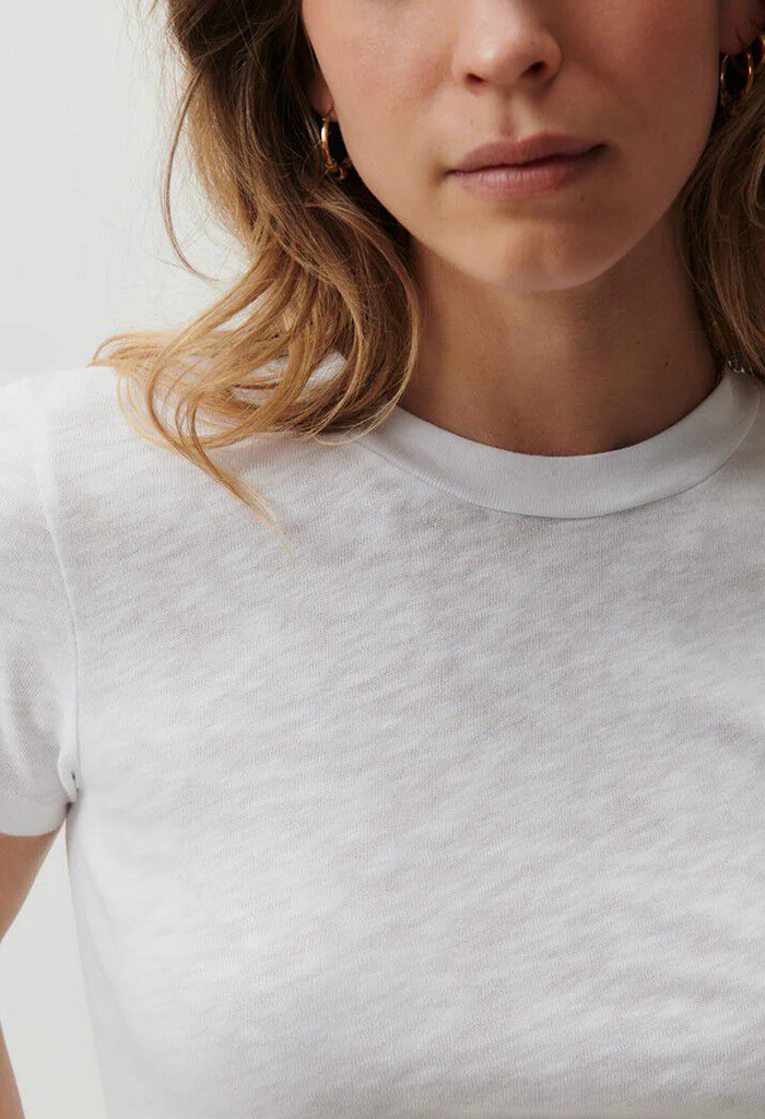 Sonoma Round Collar T-shirt - White - Image 4
