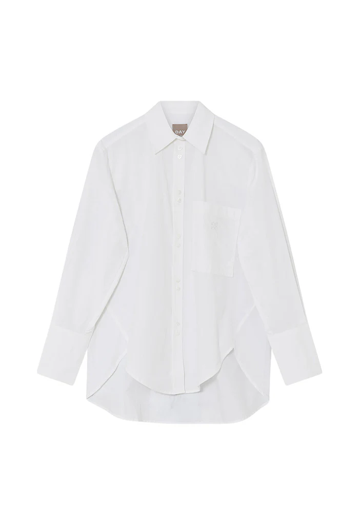 Stella Pocket- Poplina Shirt - Bright White