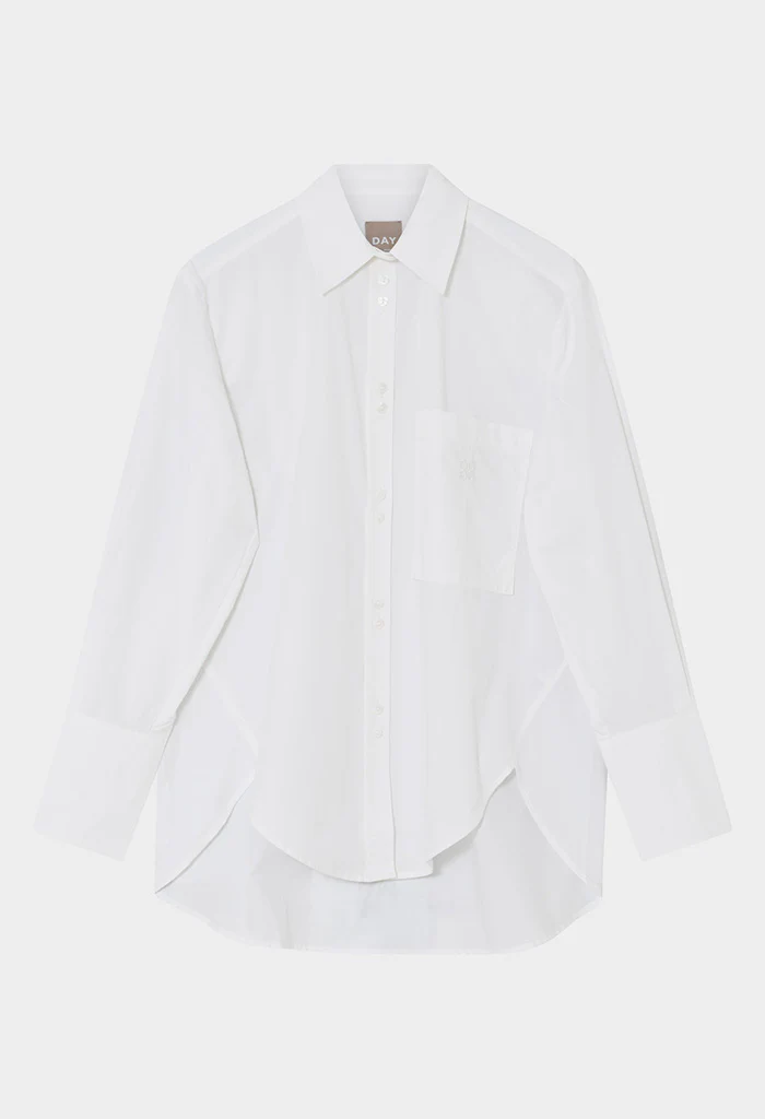 Stella Pocket- Poplina Shirt - Bright White - Image 8