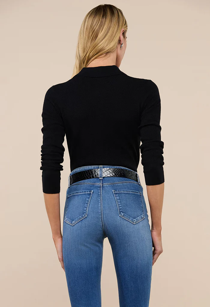 Sterling Sweater - Black/Jewel Button - Image 5