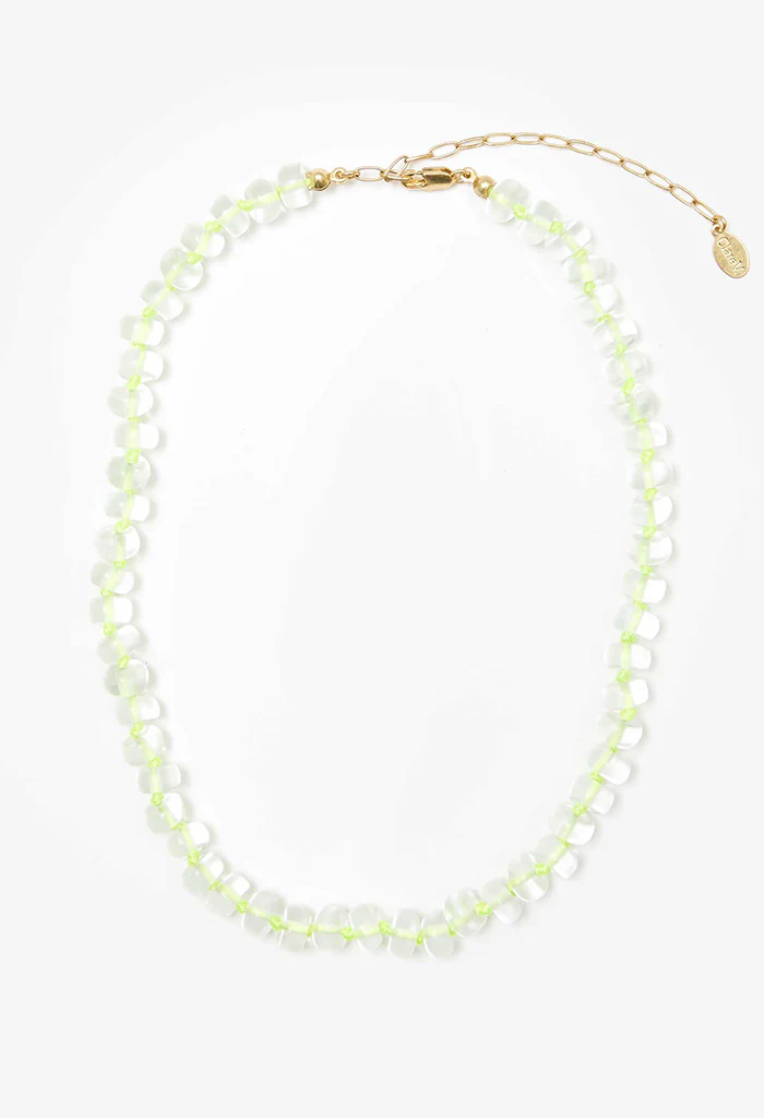 Stone Slice Necklace - Moonstone - Image 4