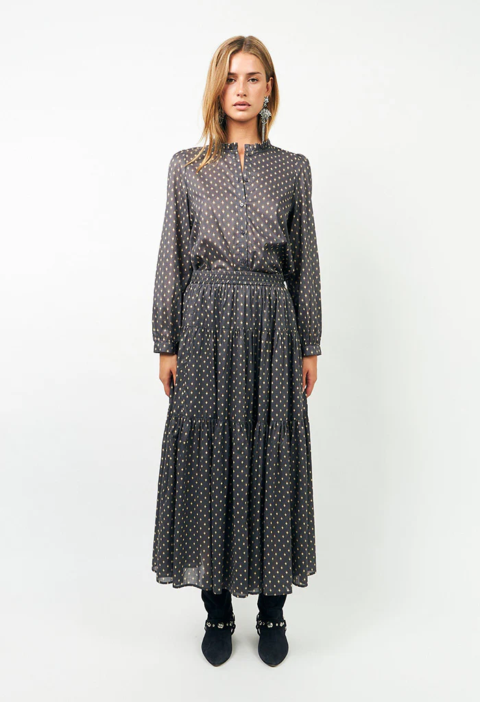 Sunset Maxi Skirt - Washed Black - Image 3
