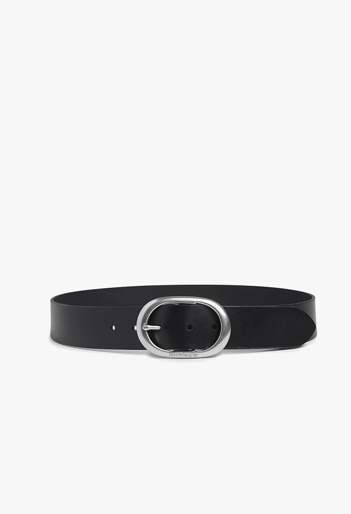 The Jean Belt - Black/Tumbled Nickel - Image 5