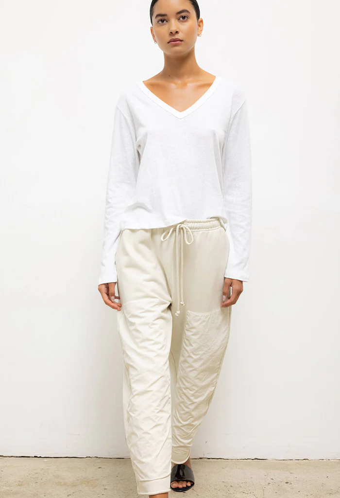 The Laura V-Neck Long sleeve - White - Image 4