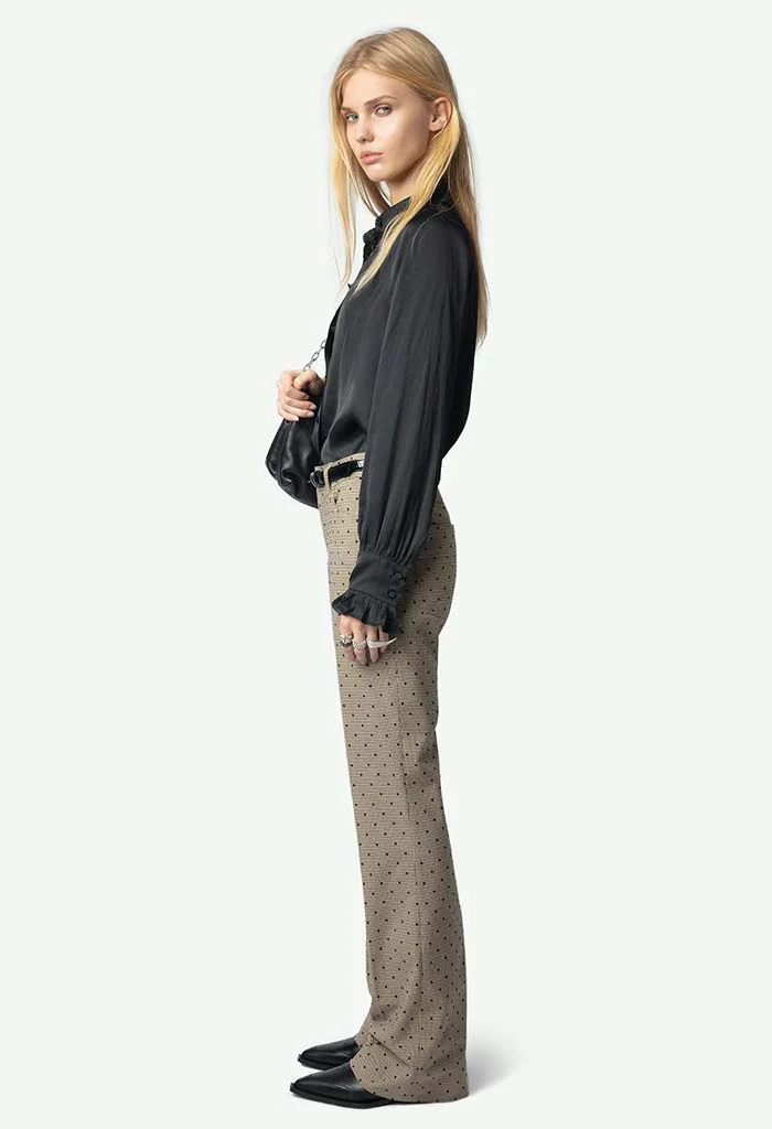 Thely Satin Shirt - Noir - Image 6