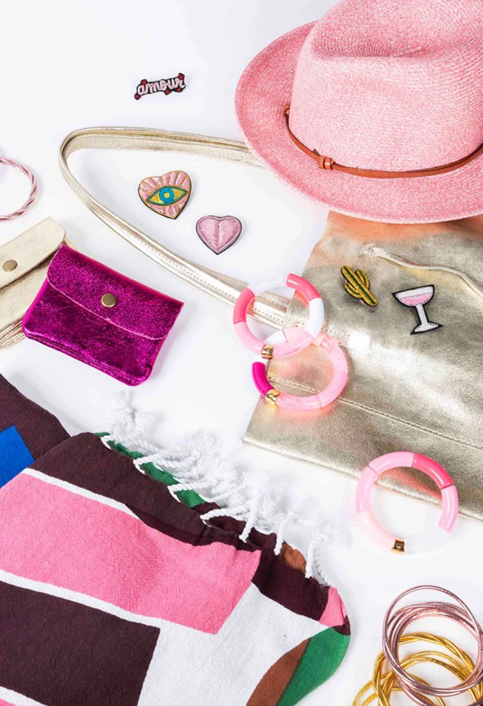 Travaux En Cours - Borsalino Hat Leather Straps Rosa - Image 3