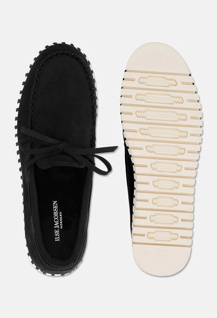 Tulip Sailor Shoe - Black Pearled Ivory - Image 3