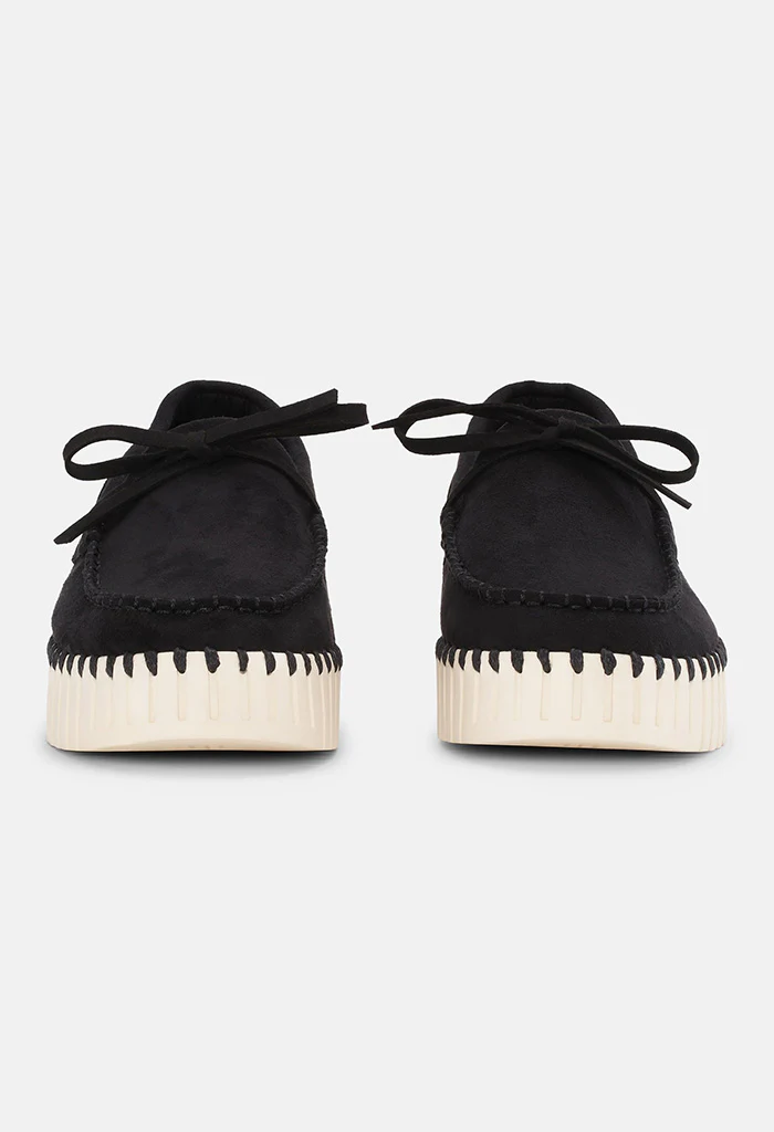 Tulip Sailor Shoe - Black Pearled Ivory - Image 4