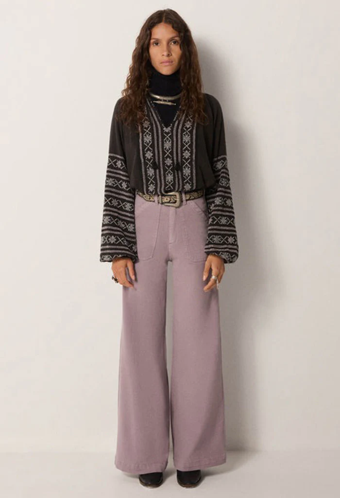 Virginia Blouse - Dusty Blue - Image 5