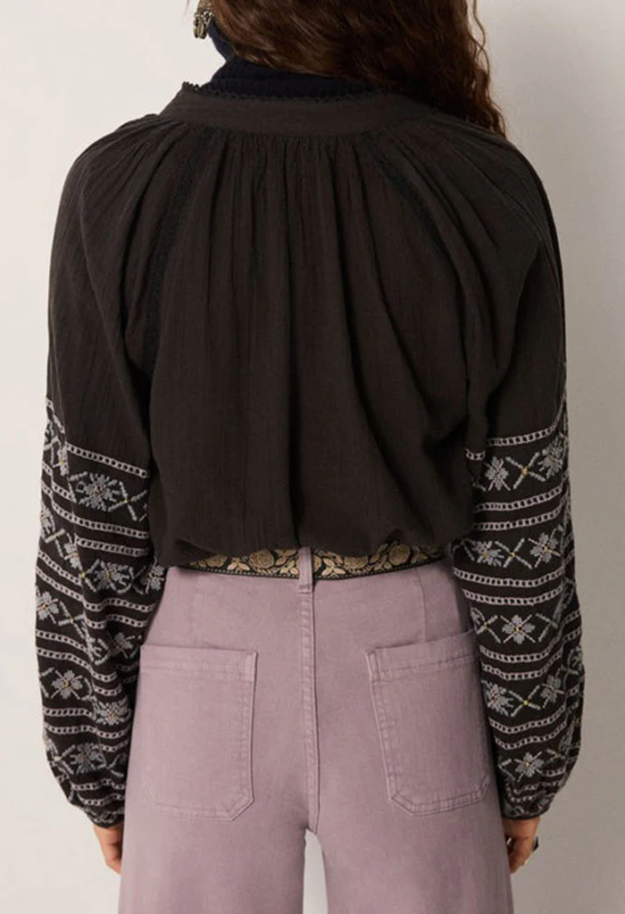 Virginia Blouse - Dusty Blue - Image 6